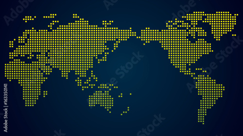 World map square dot Vector