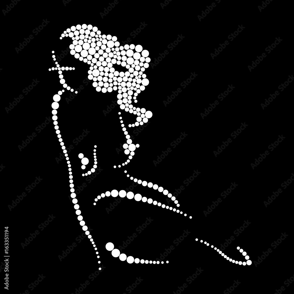 Fototapeta premium Silhouette of a girl