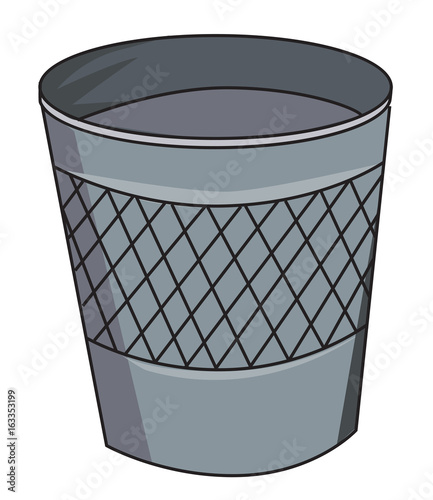 Cartoon image of Trash. An artistic freehand picture.