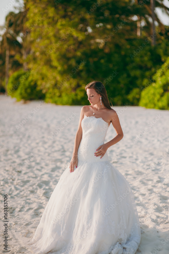 Bride on the beach