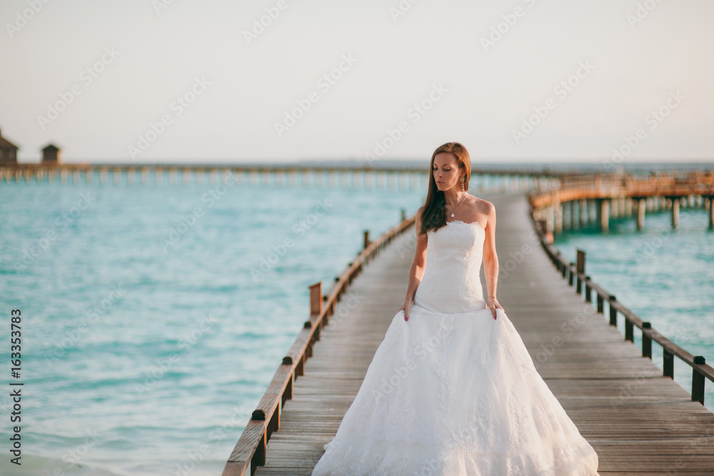 Bride on the beach