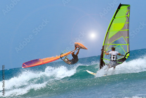 two sportman windsurfers