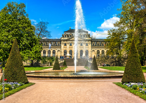 Castle Garden in front of Orangery in historical Fulda, Germany