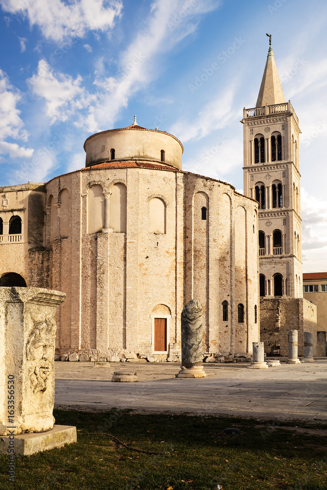 St.Donatus church on the Roma Forum in Zadar. Croatia.