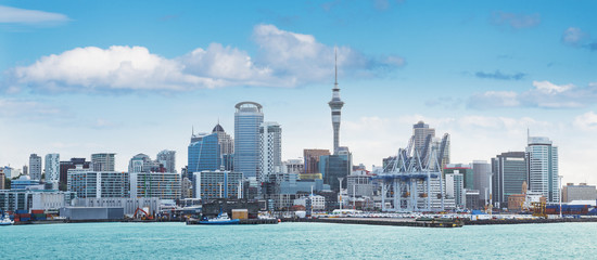 Crédence de cuisine Nouvelle-Zélande Vue panoramique d'Auckland à midi  © Lev