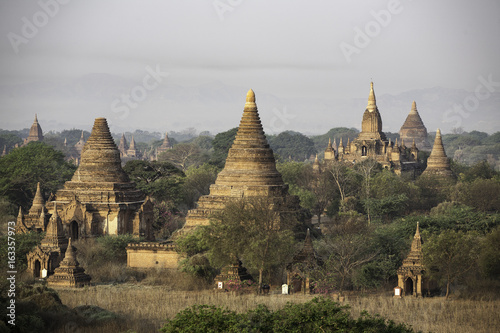 Bagan morning temples