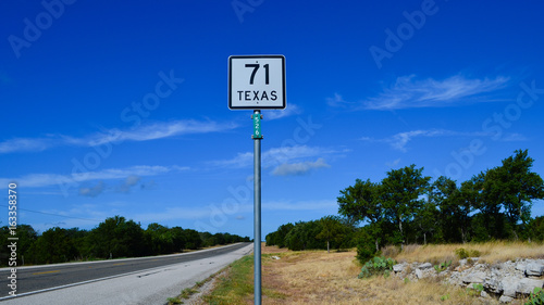 Texas State Highway road sign