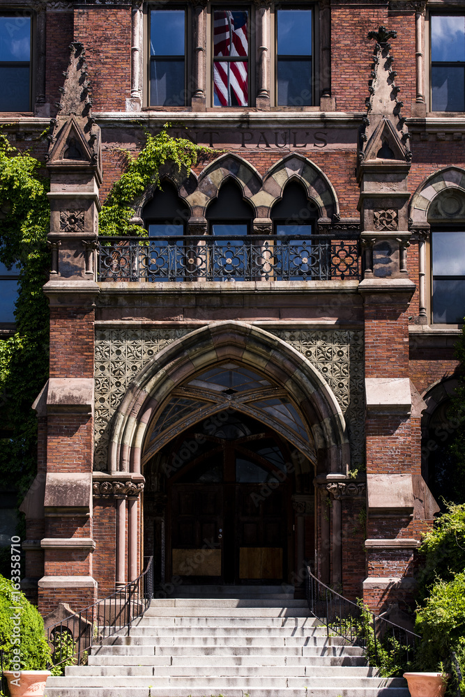 Ornate Brick Exterior - Abandoned School for Boys - New York Ornate Brick Exterior - Abandoned School for Boys - New York
