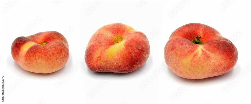 peach on white background peach on white background
