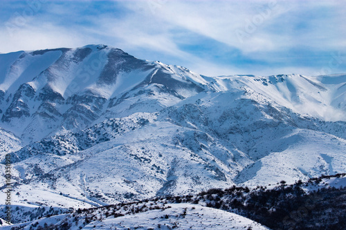 Snowy mountains of Tien Shan in winter © schankz