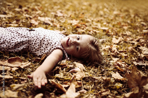 Little girl in the park.