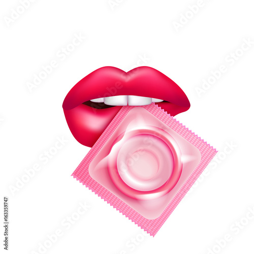 Realistic Condom Lips