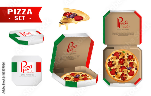 Pizza For Sale Realistic Set