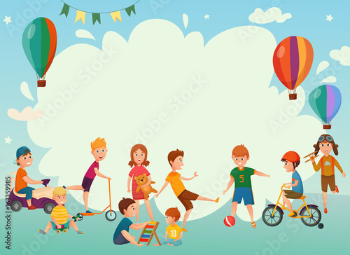 Playing Kids Background