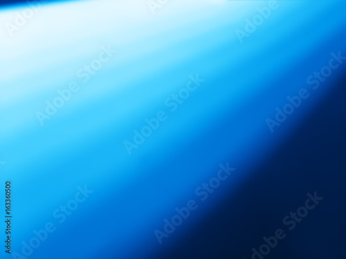 Diagonal blue light leak bokeh background
