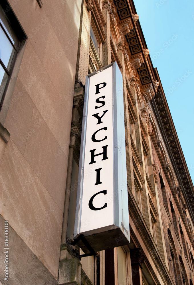 City Street Fortune Telling Sign for Psychic Services City Street Fortune Telling Sign for Psychic Services