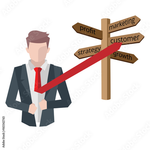 Successful businessman, business situations concept. Working in office, desire to succeed, teamwork and management.
