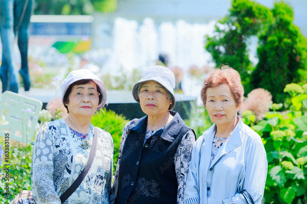 日本人 高齢者女性 旅行
