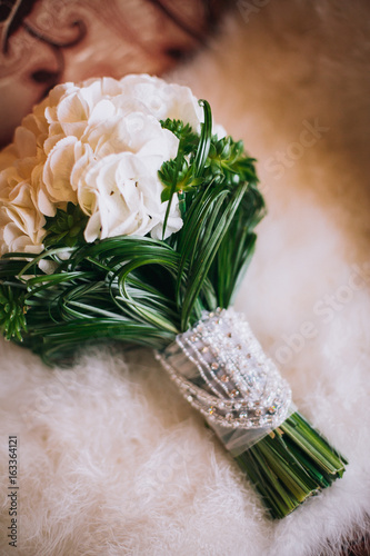 Bride's wedding accessories photo