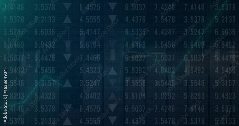 Animation Stock market financial analysis indicator background Animation Stock market financial analysis indicator background