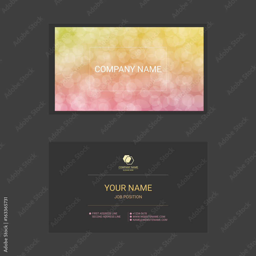 Colorful Abstract Business Card Templates