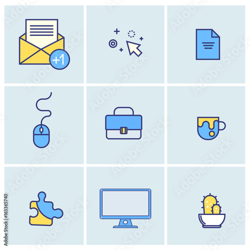 Trendy flat Policeman icons. Set of Policeman icons. Policeman elements for info graphic. Vector illustration