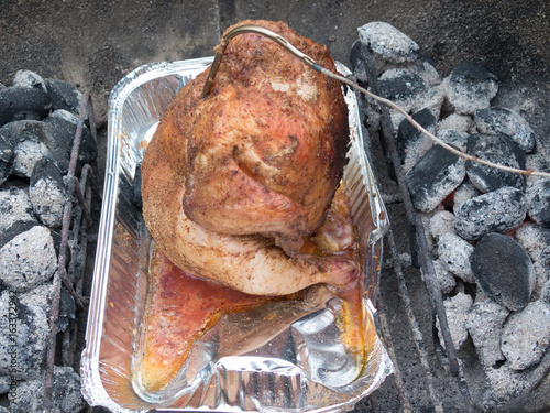 Barbeque grilled chicken