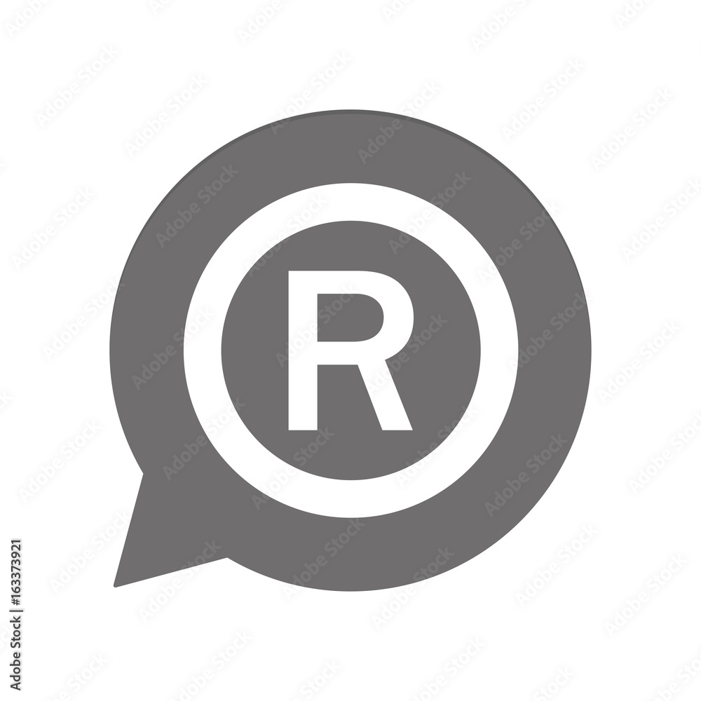 Graue Sprechblase rund - Copyright Graue Sprechblase rund - Copyright