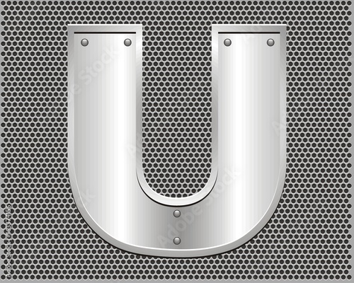 Metal Letter U