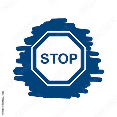 Stoppschild - Handgezeichnete Linien