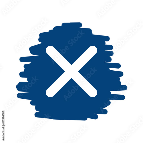 Kreuz - Handgezeichnete Linien