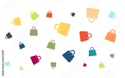 Viele bunte Handtaschen