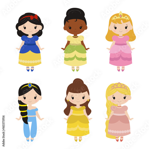 Collection of beautiful princesses