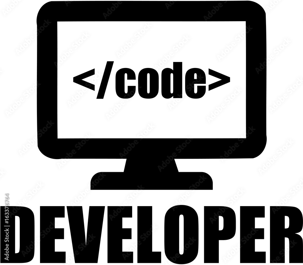 Developer with icon Developer with icon