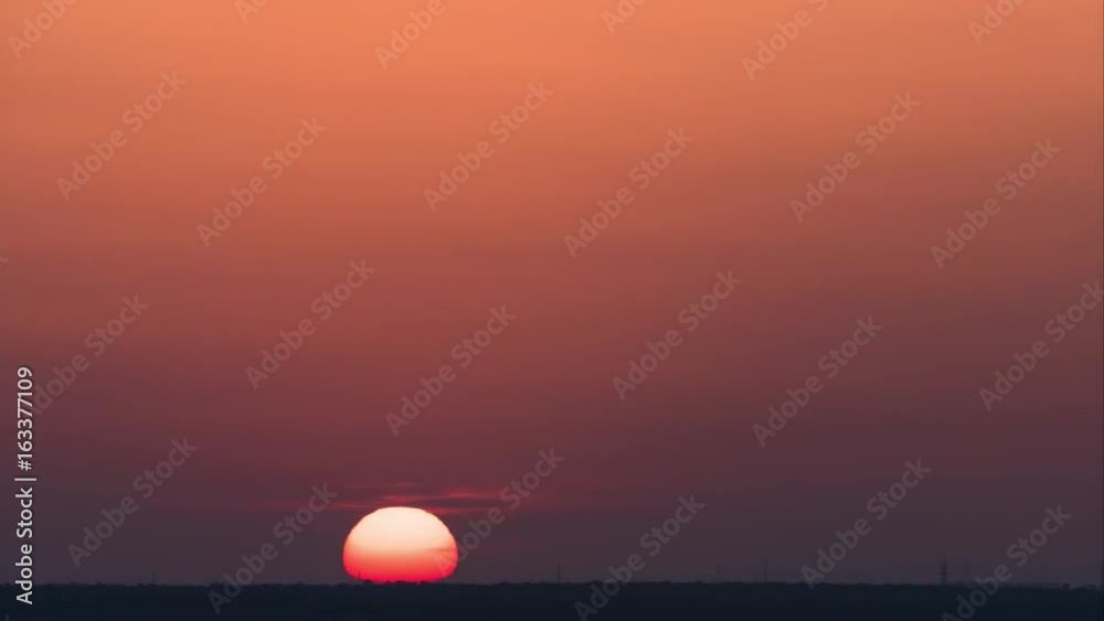 Sunrise, time lapse / Beautiful rising sun, time lapse, video Sunrise, time lapse / Beautiful rising sun, time lapse, video