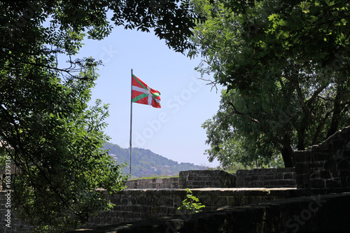basque flag at mount urgull