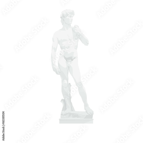 DAVID  Michelangelo . Masterpiece of Renaissance sculpture  European Monuments.