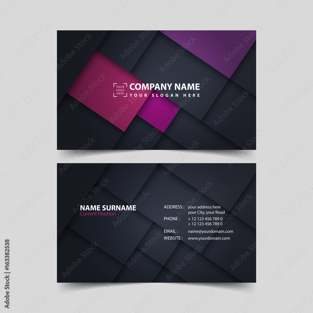 Fototapeta premium Business Card Template.