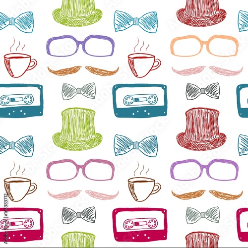 Hipster pattern