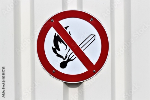 An image of a no fire sign photo