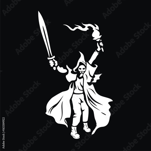 warrior with the torch