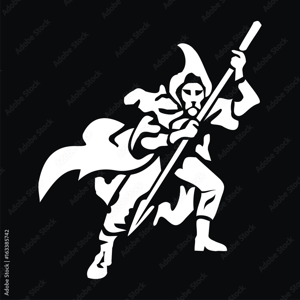 Fototapeta premium warrior with spear