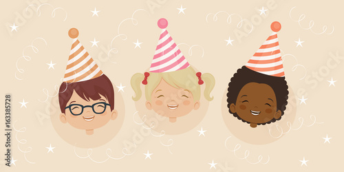 Birthday party invitation card template