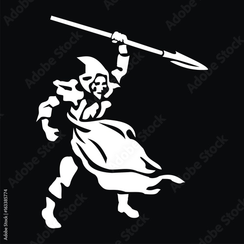 warrior with spear