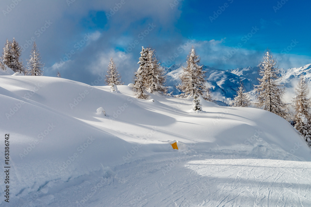 Skiing in the dolomites Skiing in the dolomites