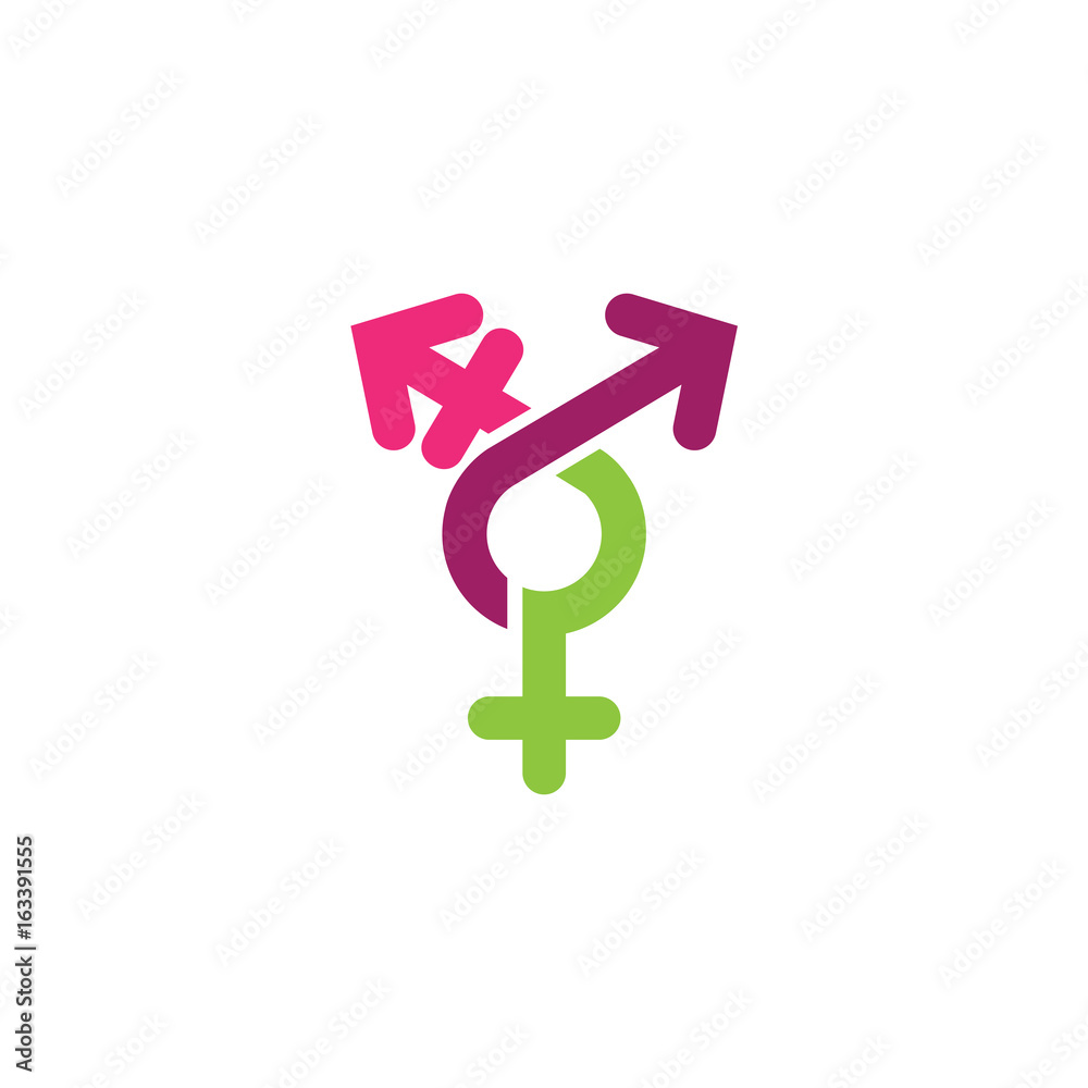 Gender equity icon logo Gender equity icon logo