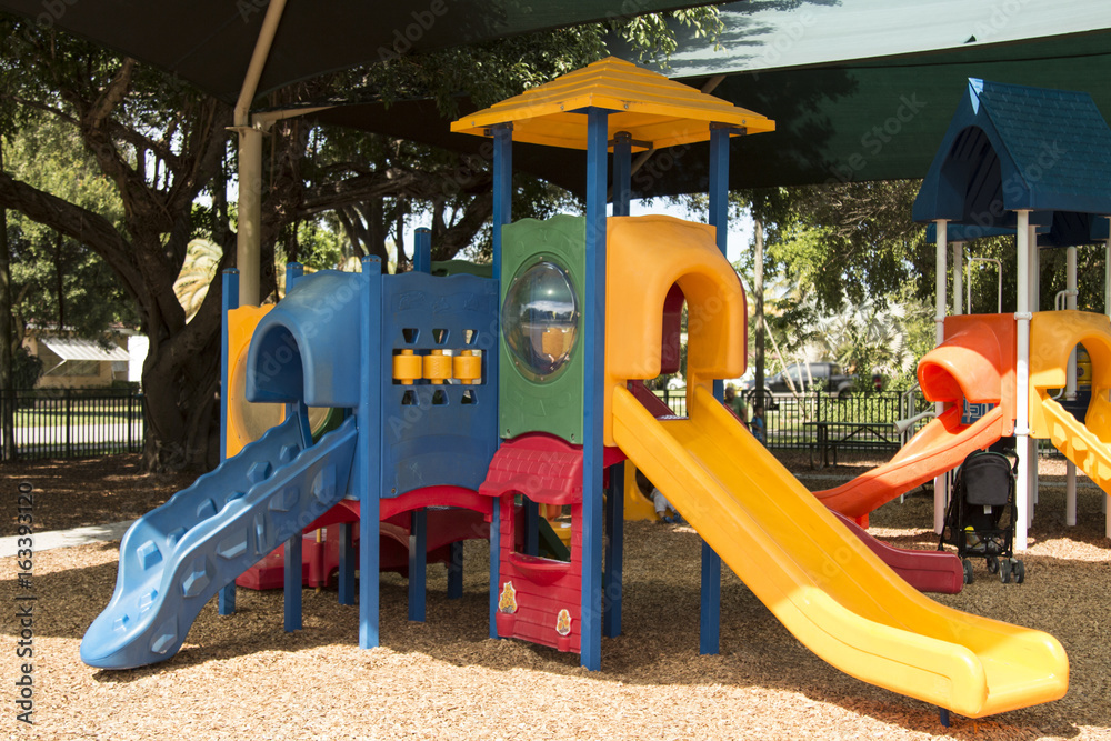 Outdoor kids playground for toddlers