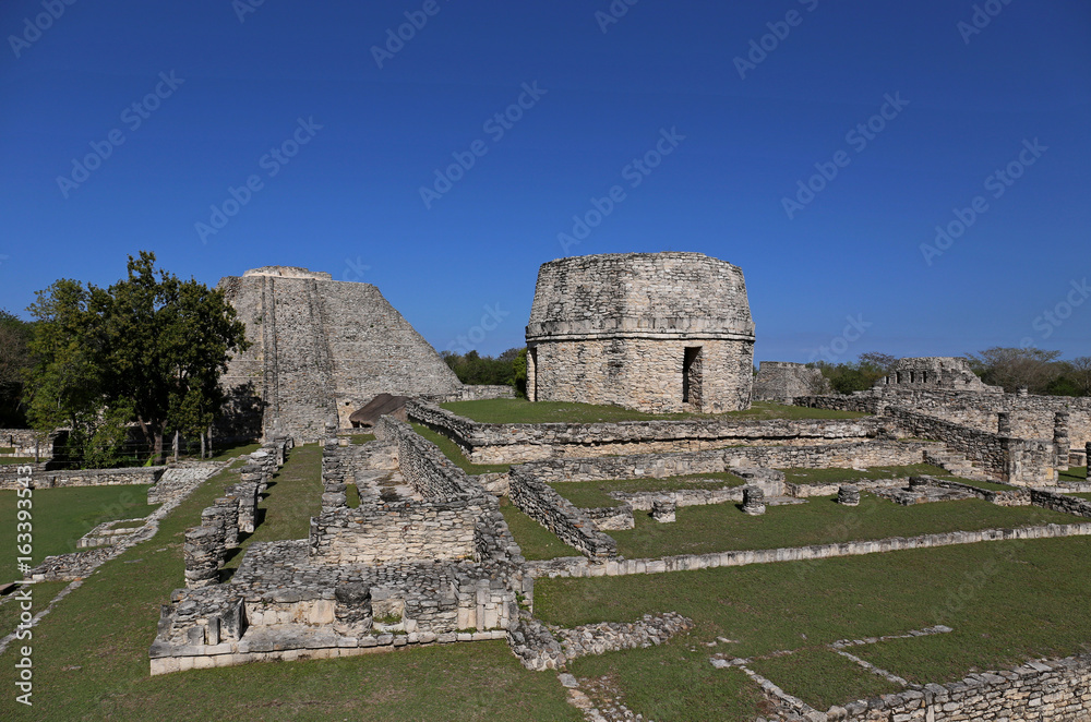 Mayapan ancient ruins, Yucatan, Mexico