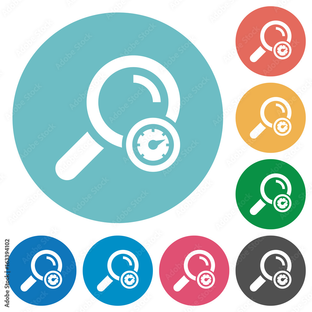 Search engine optimization flat round icons Search engine optimization flat round icons