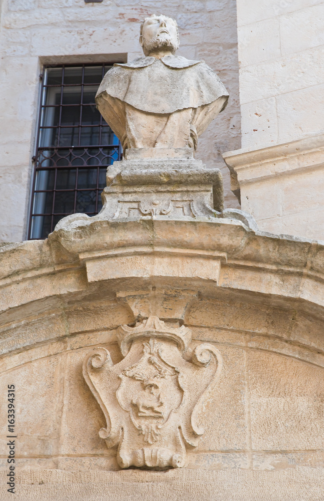 Fototapeta premium Historical palace. Ceglie Messapica. Puglia. Italy.